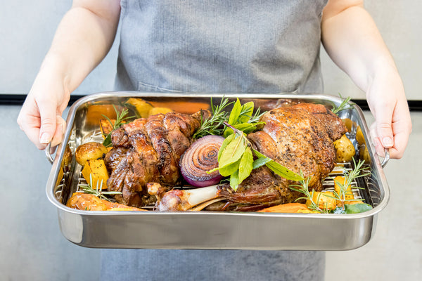 KitchenCraft Stainless Steel 43cm x 31cm Roasting Pan image 5