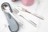 BUILT Travel Cutlery Set in Case, 18/8 Stainless Steel Spoon, Knife and Fork, 20 x 6 x 3cm image 4