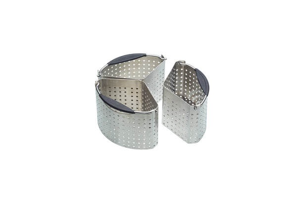 4pc Cooking Set Including 20cm Ceramic Non-Stick Eco Saucepan with Lid and 3x Stainless Steel Saucepan Divider Baskets image 3