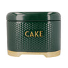 2pc Gift-Tagged Hunter Green Kitchen Storage Set with Textured Cake Tin and Bread Bin - Lovello image 3