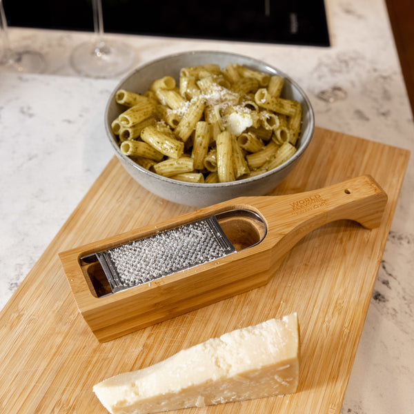 KitchenCraft World of Flavours Italian Bamboo Grater with Holder image 6