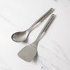 2pc Premium Stainless Steel Untensil Set with Fish Slice and Cooking Spoon image 2