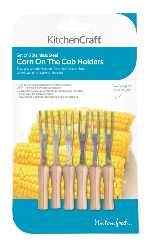 KitchenCraft Set of 6 Corn on the Cob Holders image 3