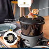 MasterClass Cast Iron Enamelled Black Fondue Set image 7