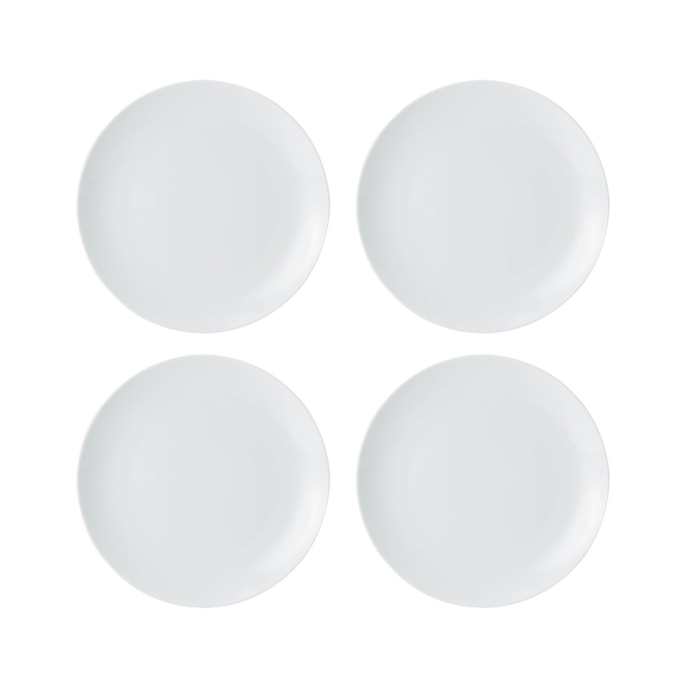 Mikasa Chalk Porcelain Side Plates, Set of 4, 21cm, White image 1