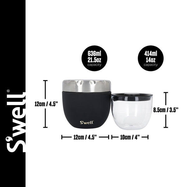 Onyx S’well Eats 2-in-1 Food Bowl, 636ml image 8
