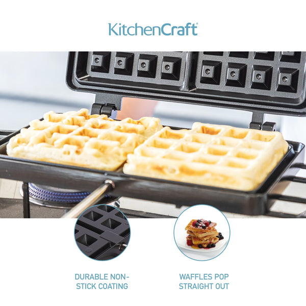 KitchenCraft Non Stick Waffle Maker image 10