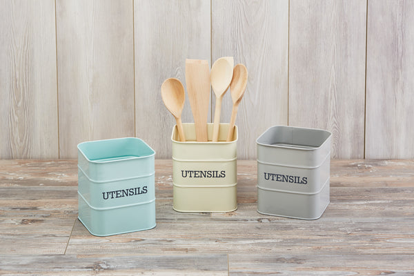 Living Nostalgia Antique Cream Utensil Pot image 6