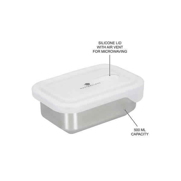 MasterClass All-in-One 500ml Stainless Steel Container with Lid, Microwave Safe image 8