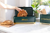 KitchenCraft Lovello Textured Large Bread Bin - Hunter Green image 6