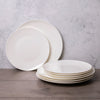 8pc White China Plate Set with 4x Entree Plates and 4x Dinner Plates - Cashmere image 2