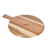 Natural Elements Acacia Wood Round Serving Paddle Board image 3