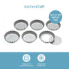 KitchenCraft Loose Base Tart Tins, Set of 6, 10cm image 9