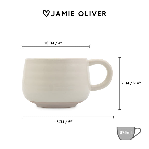 Jamie Oliver Big Love 'Cosy Cuppa' Mug, White, 375ml image 4