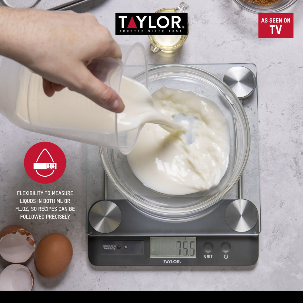 Taylor Pro Touchless TARE Digital Dual 14.4Kg Kitchen Scale