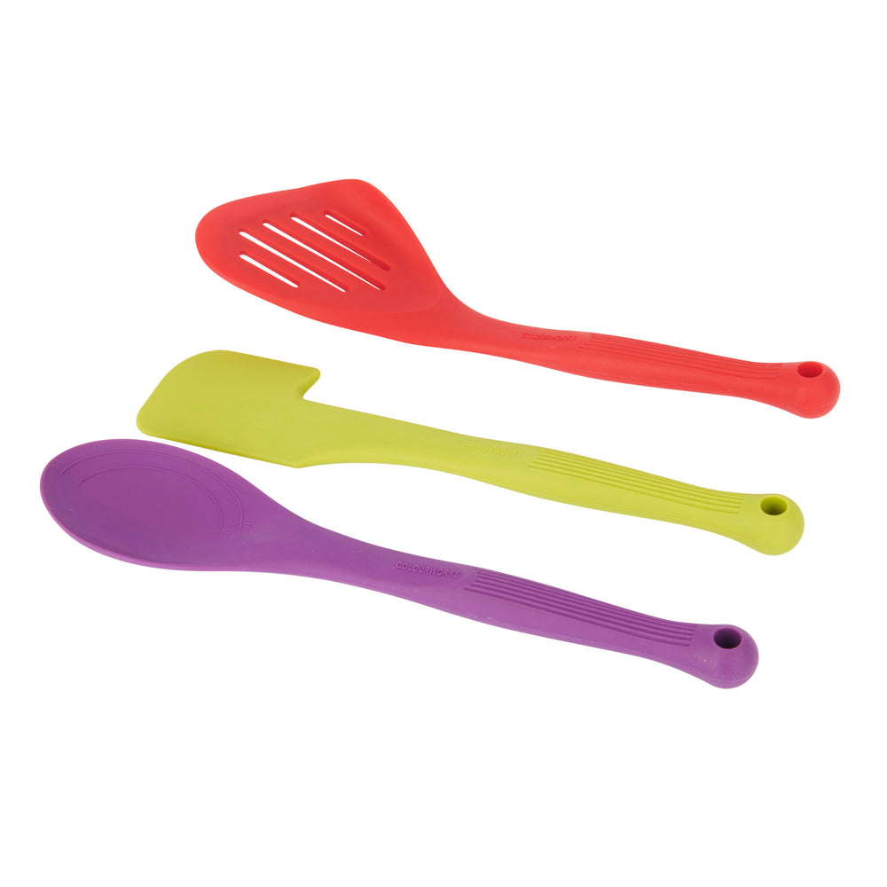 Colourworks 3-Piece Silicone Kitchen Utensils Set