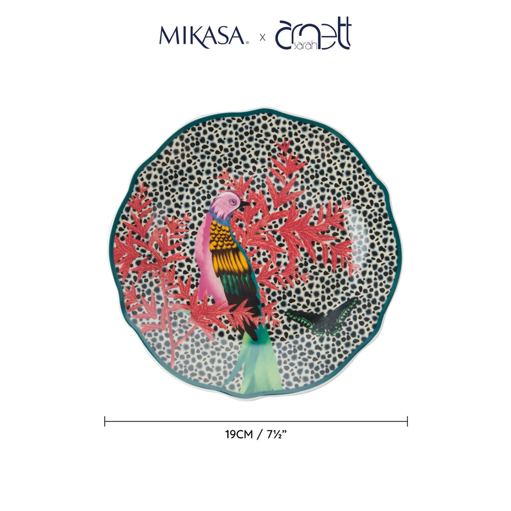 Mikasa x Sarah Arnett Porcelain Side Plate, Set of 4, 19cm