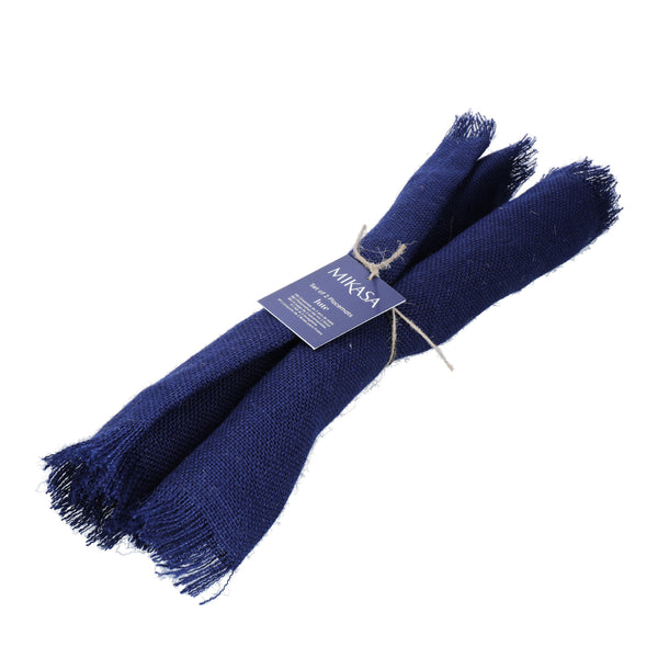 Mikasa Rectangle Jute Placemats, Set of 2, Navy, 45 x 35cm image 4