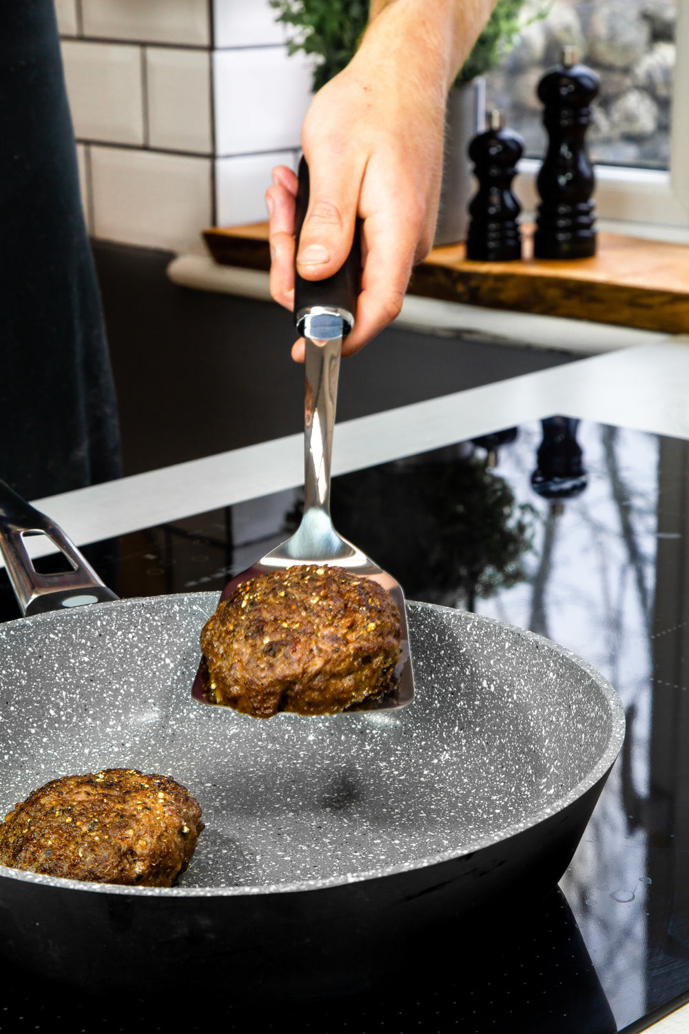 MasterClass Soft Grip Stainless Steel Slotted Turner