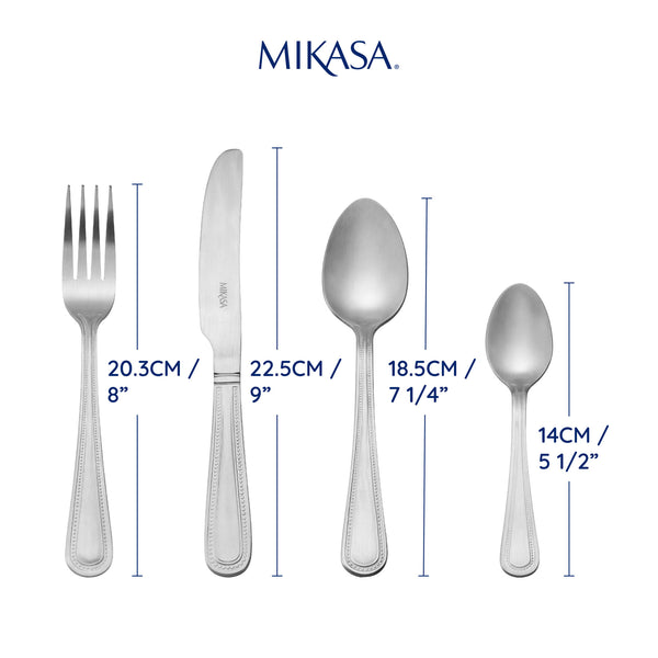 Mikasa Portobello Stainless Steel Cutlery Set, 16 Piece image 6