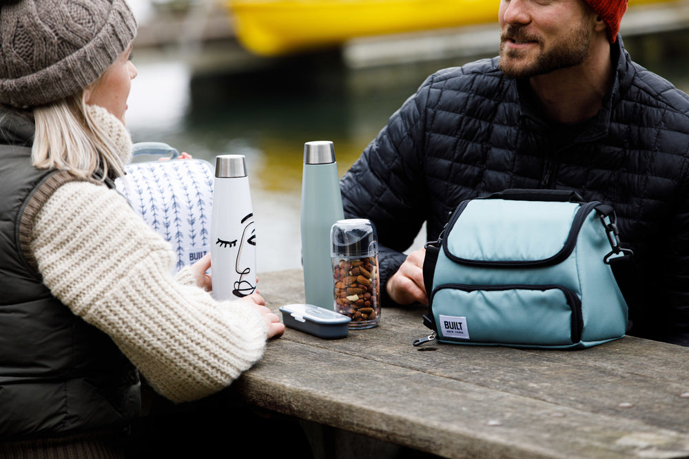 BUILT Prime 5-Litre Insulated Lunch Bag with Compartments, Showerproof Polyester - 'Belle Vie'