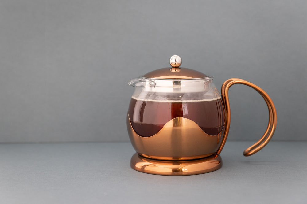 La Cafetière Izmir 1.2L Glass Teapot with Infuser - Copper