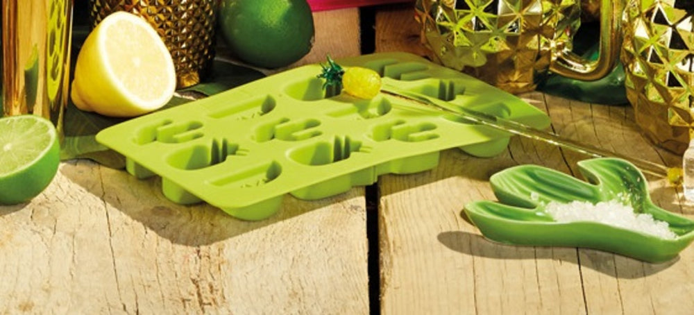 BarCraft Novelty Silicone Ice Cube Tray With Tropical Shapes