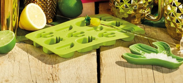 BarCraft Novelty Silicone Ice Cube Tray With Tropical Shapes image 2