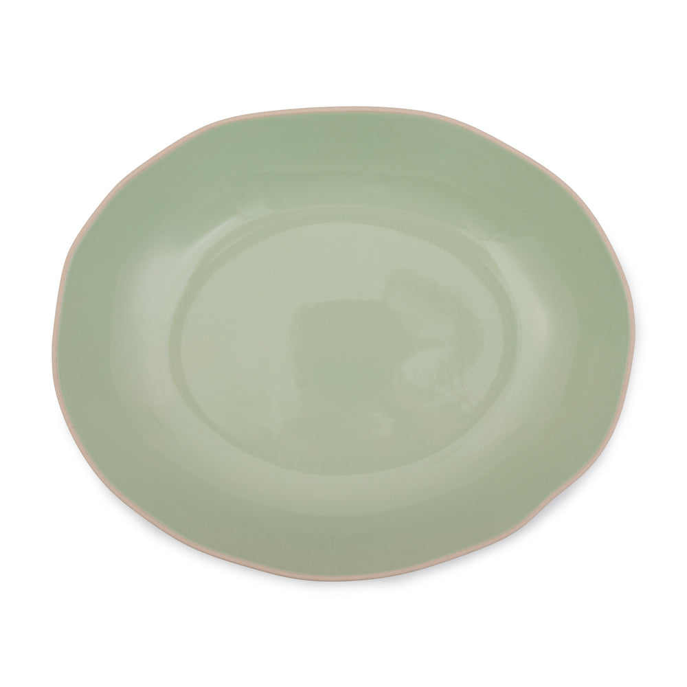 Jamie Oliver Big Love Serving Bowl, Stoneware, Green, 39 x 32cm