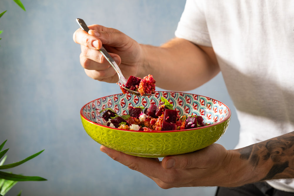 Mikasa Geometric Line Stoneware Bowl, 21 cm
