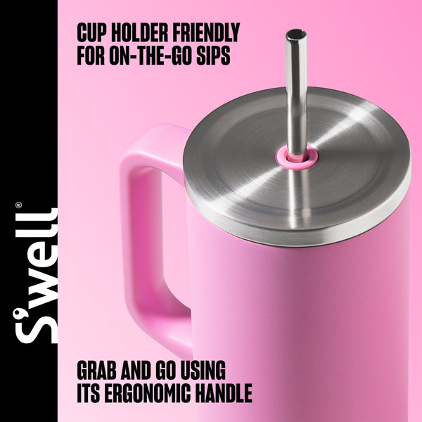 S'well Tumbler XL, 1180ml, Hydrangea Pink image 9
