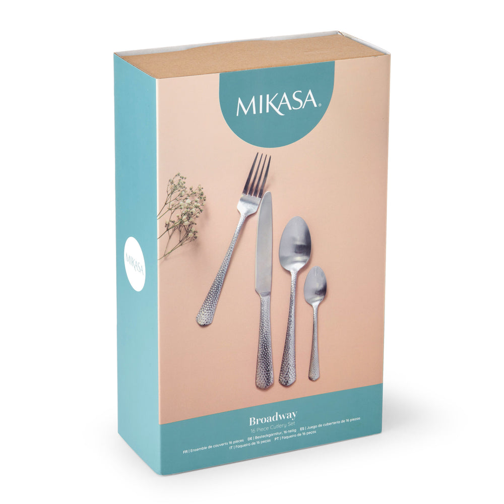 Mikasa Broadway Stainless Steel Cutlery Set, 16 Piece