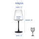 Mikasa Palermo Crystal White Wine Glasses, Set of 4, 400ml