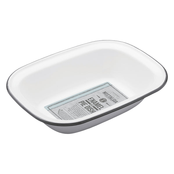 Living Nostalgia Enamel Oblong Pie Dish, 22cm image 4