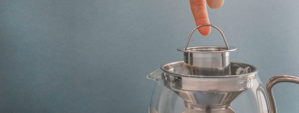 La Cafetière Izmir 1.2L Glass Teapot with Infuser - Stainless Steel