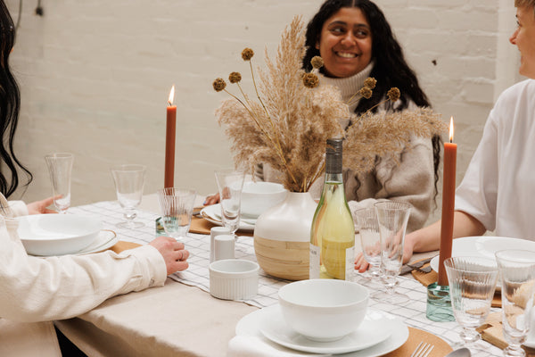 Mikasa Chalk 12-Piece Porcelain Dinner Set, White image 6