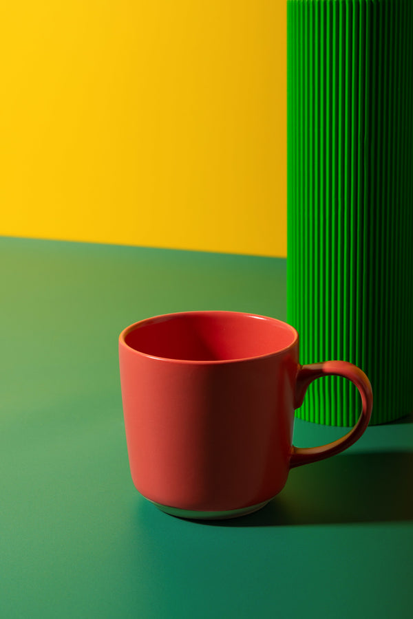 La Cafetière Ceramic Mug, Red, 350ML image 2