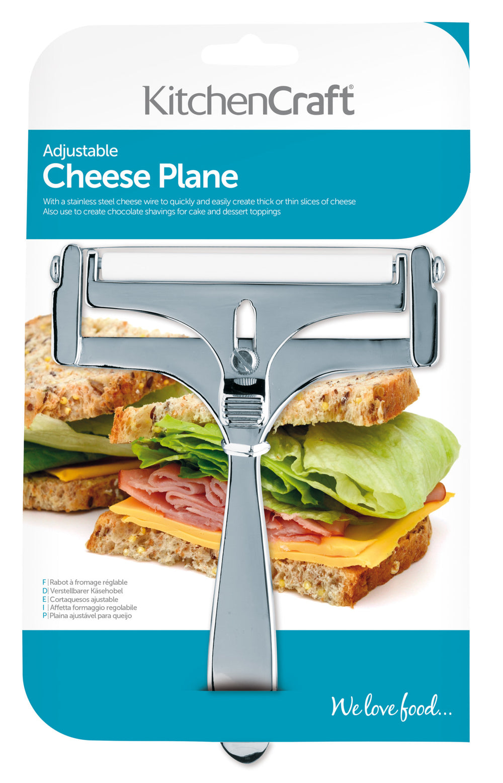 KitchenCraft Deluxe Adjustable Cheese Planer