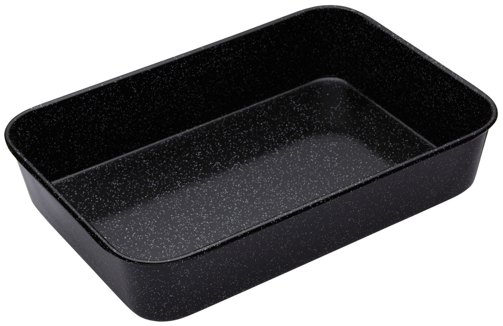 3pc Vitreous Enamel Non-Stick Cookware Set with 1x Roasting Pan and 2x Baking Trays