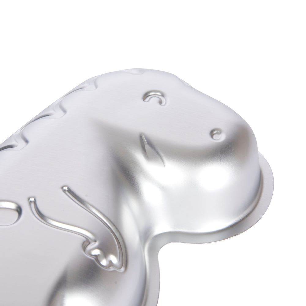 KitchenCraft Silver Anodised Dinosaur Shaped Cake Pan