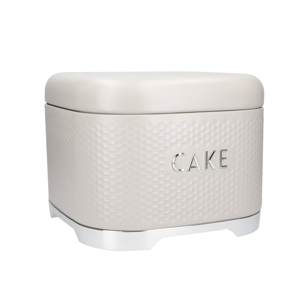 KitchenCraft Lovello Textured Latte Cream Cake Storage Tin image 3