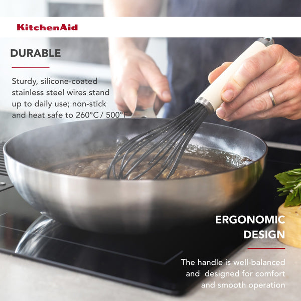 KitchenAid Silicone Whisk – Almond Cream image 7