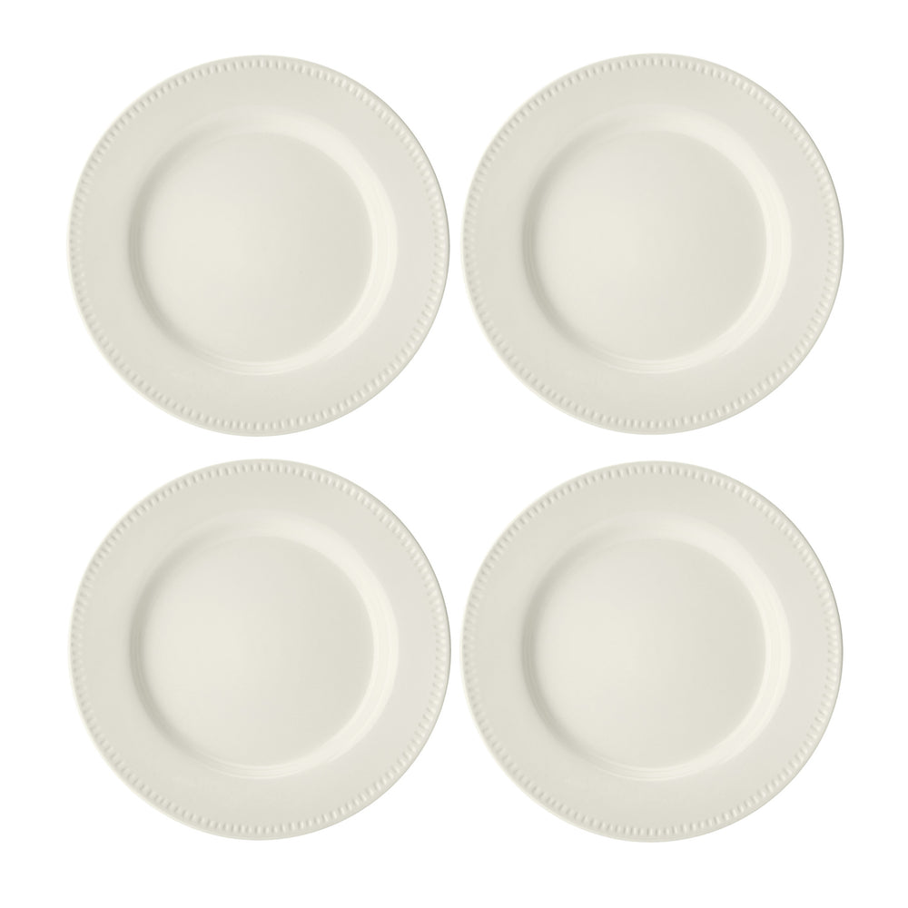 Mikasa Cranborne Stoneware Dinner Plates, Set of 4, 27cm, Cream image 1