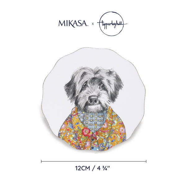 Mikasa x Tipperleyhill Scallop-Shaped Coasters, Set of 4, 12cm image 8