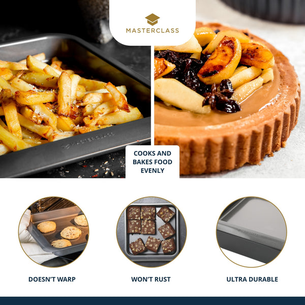 MasterClass Smart Space Stacking Seven Piece Non-Stick Roasting, Baking & Pastry Set image 11