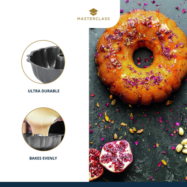 MasterClass Non-Stick Fluted Ring Cake Pan, 27cm image 10