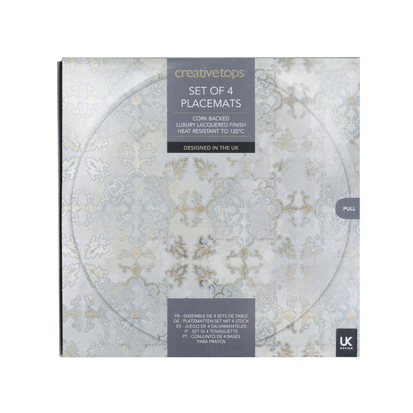 Creative Tops Gold Impressions Pack Of 4 Premium Round Placemats image 3