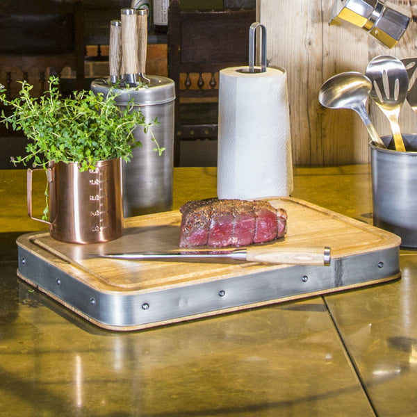 Industrial Kitchen Handmade Rectangular Wooden Butcher's Block Chopping Board image 7