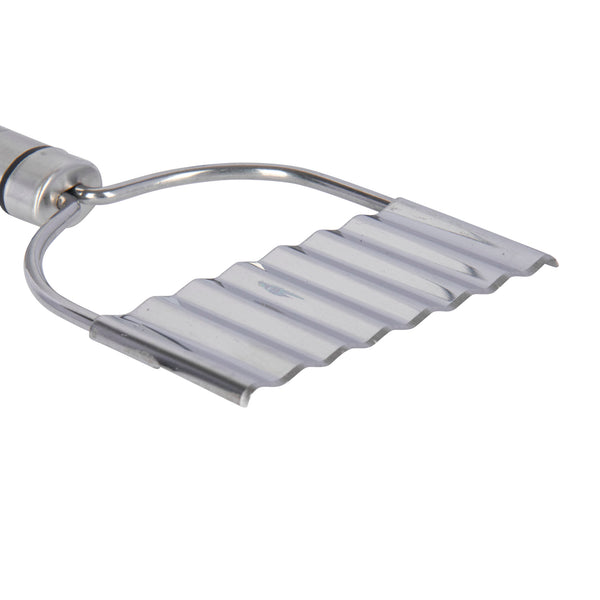 KitchenCraft Oval Handled Stainless Steel Crinkle Chip Cutter image 2
