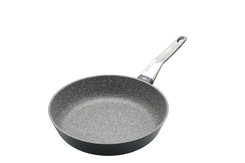 Set of 3 Non-Stick Cast Aluminium Frying Pans, 20cm, 26cm & 28cm - Induction Safe